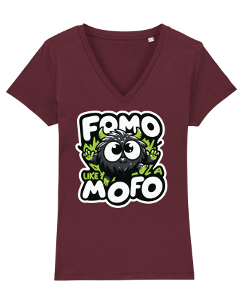 Fomo like a Mofo - Fluffy creature Burgundy