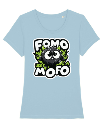 Fomo like a Mofo - Fluffy creature Sky Blue
