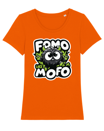 Fomo like a Mofo - Fluffy creature Bright Orange