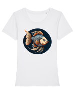 CARAS AURIU - pesti Tricou mânecă scurtă guler larg fitted Damă Expresser