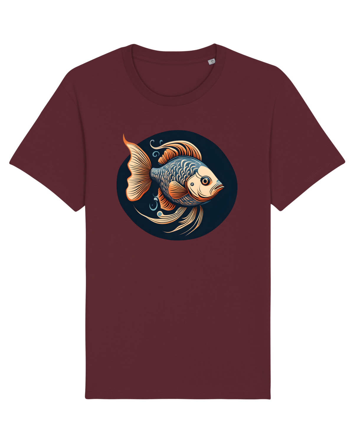 Tricou mânecă scurtă Unisex Rocker Burgundy