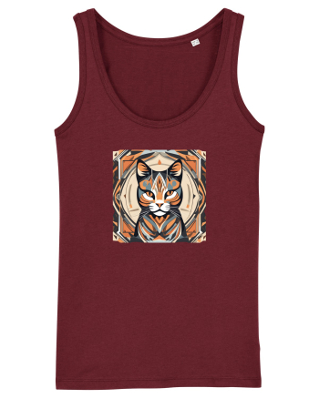 PISICA Art Deco  Burgundy