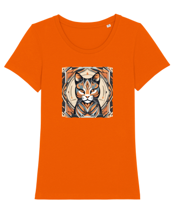 PISICA Art Deco  Bright Orange