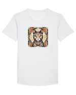 PISICA Art Deco  Tricou mânecă scurtă guler larg Bărbat Skater