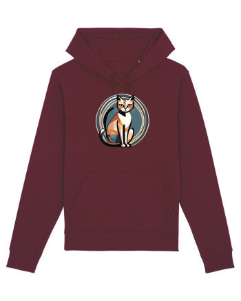 PISICA Art Deco  2 Burgundy