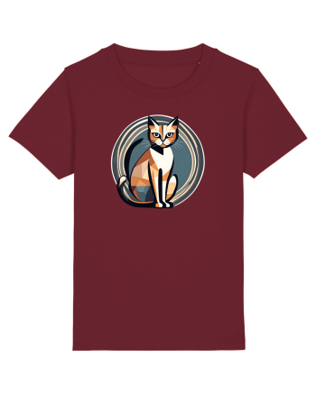 PISICA Art Deco  2 Burgundy