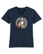 PISICA Art Deco  2 Tricou mânecă scurtă guler V Bărbat Presenter