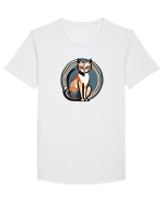 PISICA Art Deco  2 Tricou mânecă scurtă guler larg Bărbat Skater