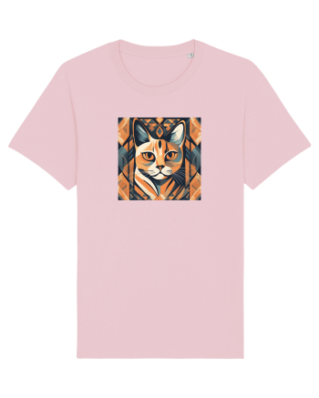 PISICA Arta Geometrica - Cubism Cotton Pink