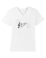 Music waves Tricou mânecă scurtă guler V Bărbat Presenter
