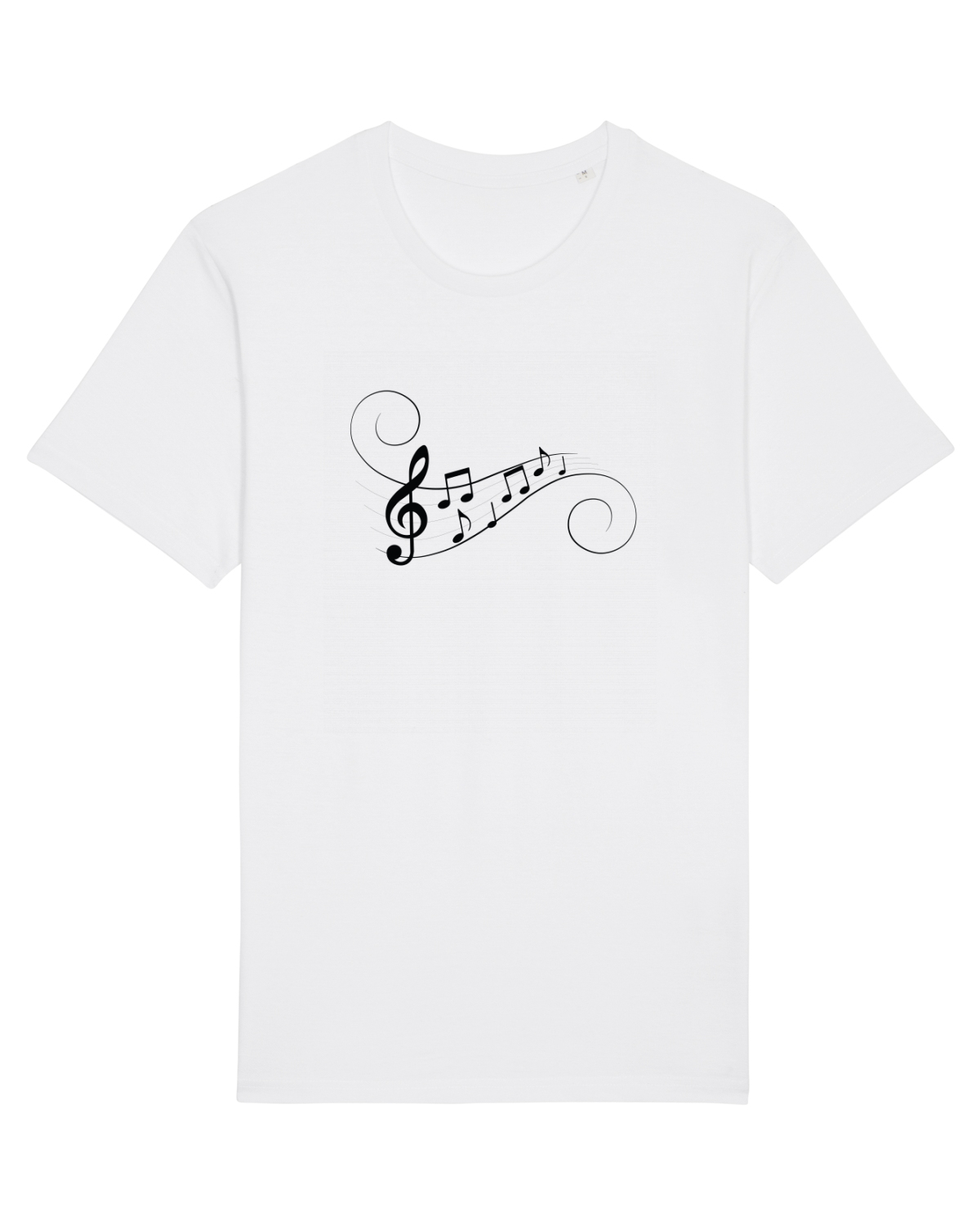 Tricou mânecă scurtă Unisex Rocker White