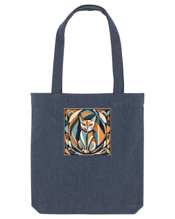 PISICA Arta Geometrica - Cubism 2 Midnight Blue