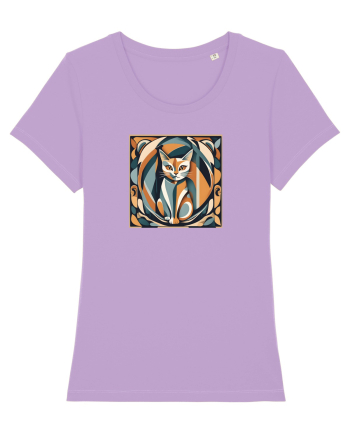 PISICA Arta Geometrica - Cubism 2 Lavender Dawn