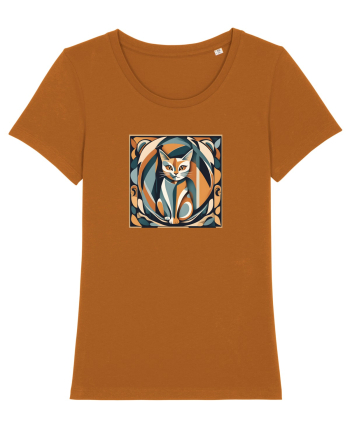 PISICA Arta Geometrica - Cubism 2 Roasted Orange