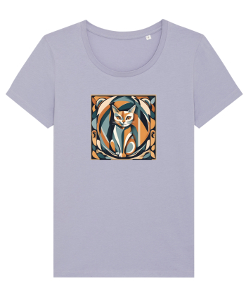 PISICA Arta Geometrica - Cubism 2 Lavender
