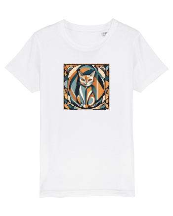 PISICA Arta Geometrica - Cubism 2 White