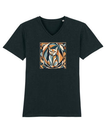 PISICA Arta Geometrica - Cubism 2 Black