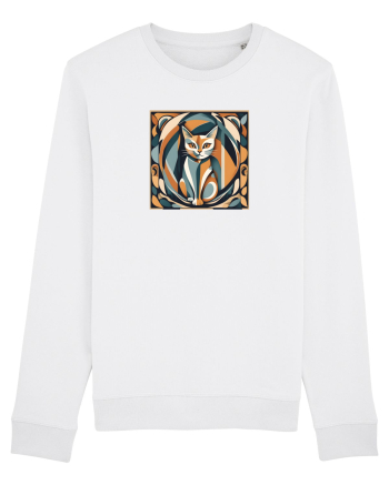 PISICA Arta Geometrica - Cubism 2 White