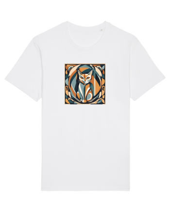 PISICA Arta Geometrica - Cubism 2 White