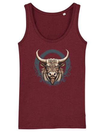 TAUR - SIMBOL PUTERE  arta ornamentala 1 Burgundy