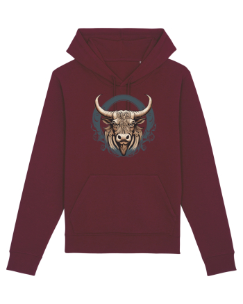 TAUR - SIMBOL PUTERE  arta ornamentala 1 Burgundy