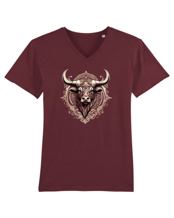 TAUR - SIMBOL PUTERE  arta ornamentala 2 Burgundy
