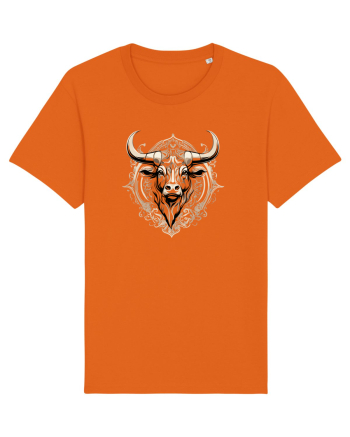 TAUR - SIMBOL PUTERE  arta ornamentala 2 Bright Orange