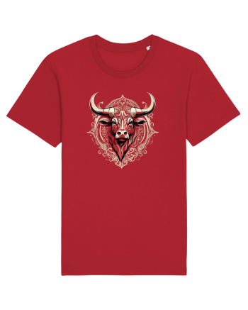 TAUR - SIMBOL PUTERE  arta ornamentala 2 Red