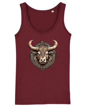 TAUR - SIMBOL PUTERE  arta ornamentala 3 Burgundy