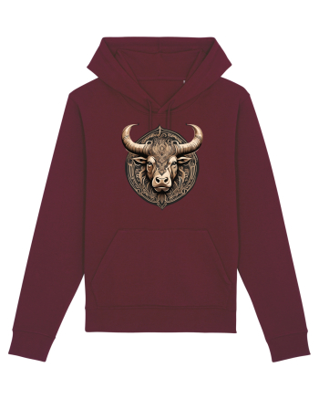 TAUR - SIMBOL PUTERE  arta ornamentala 3 Burgundy
