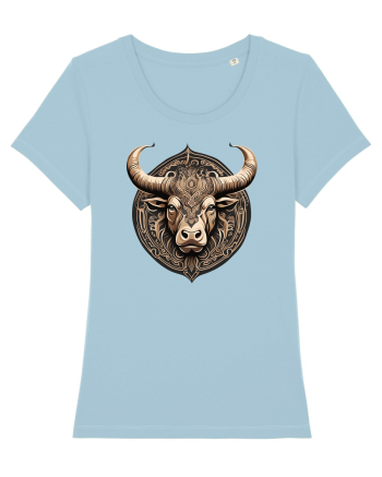TAUR - SIMBOL PUTERE  arta ornamentala 3 Sky Blue