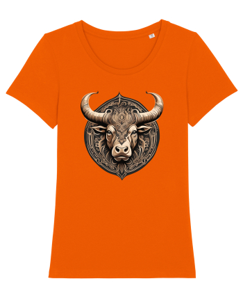 TAUR - SIMBOL PUTERE  arta ornamentala 3 Bright Orange