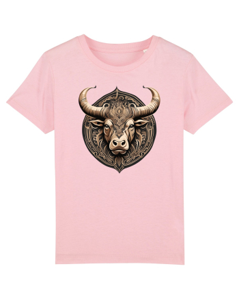 TAUR - SIMBOL PUTERE  arta ornamentala 3 Cotton Pink