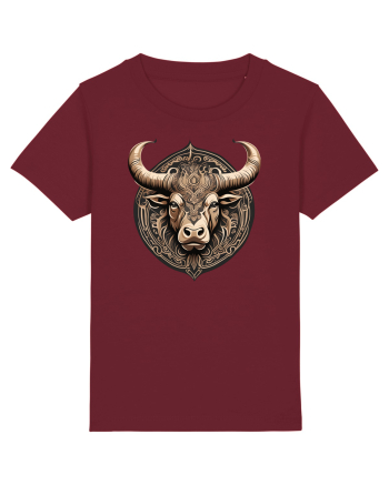 TAUR - SIMBOL PUTERE  arta ornamentala 3 Burgundy