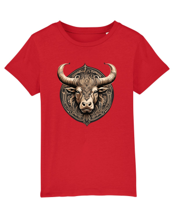 TAUR - SIMBOL PUTERE  arta ornamentala 3 Red