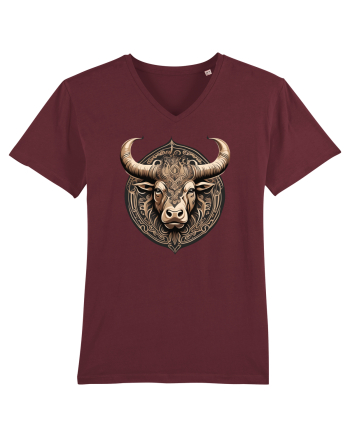 TAUR - SIMBOL PUTERE  arta ornamentala 3 Burgundy
