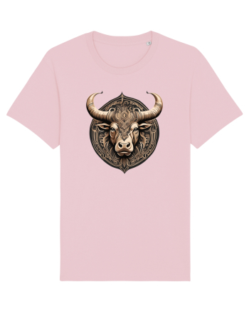 TAUR - SIMBOL PUTERE  arta ornamentala 3 Cotton Pink