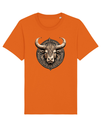 TAUR - SIMBOL PUTERE  arta ornamentala 3 Bright Orange