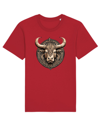 TAUR - SIMBOL PUTERE  arta ornamentala 3 Red