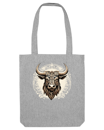 TAUR - SIMBOL PUTERE  arta ornamentala 4 Heather Grey