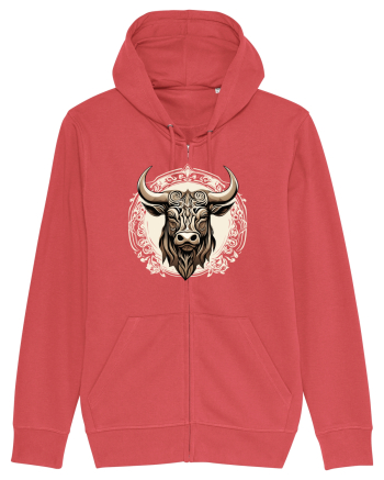 TAUR - SIMBOL PUTERE  arta ornamentala 4 Carmine Red
