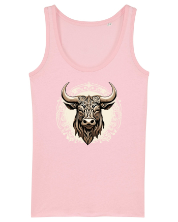 TAUR - SIMBOL PUTERE  arta ornamentala 4 Cotton Pink