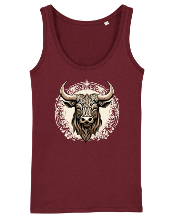 TAUR - SIMBOL PUTERE  arta ornamentala 4 Burgundy