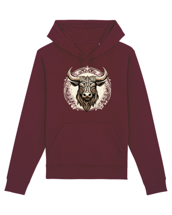 TAUR - SIMBOL PUTERE  arta ornamentala 4 Burgundy