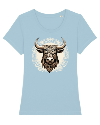 TAUR - SIMBOL PUTERE  arta ornamentala 4 Sky Blue