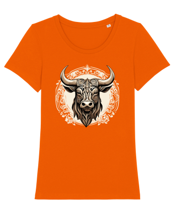 TAUR - SIMBOL PUTERE  arta ornamentala 4 Bright Orange