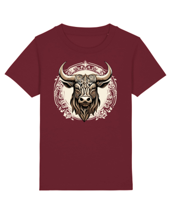 TAUR - SIMBOL PUTERE  arta ornamentala 4 Burgundy