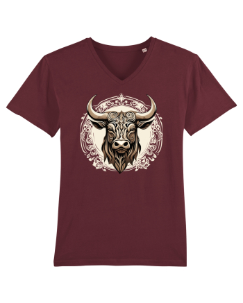 TAUR - SIMBOL PUTERE  arta ornamentala 4 Burgundy