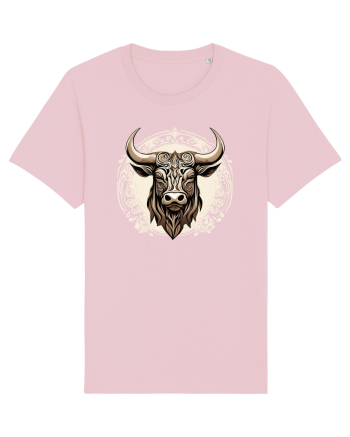 TAUR - SIMBOL PUTERE  arta ornamentala 4 Cotton Pink