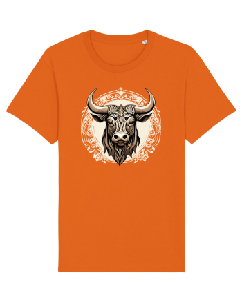 TAUR - SIMBOL PUTERE  arta ornamentala 4 Bright Orange